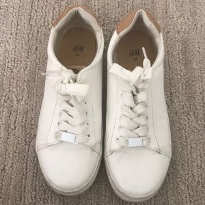 H&M white sneakers size 6